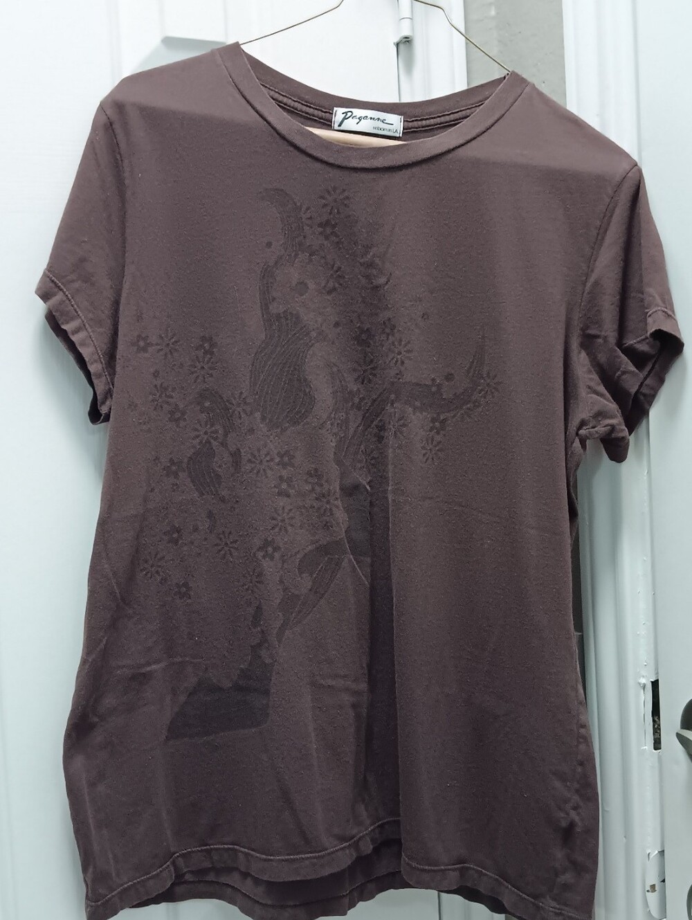Brown Short-Sleeve Graphic T-Shirt